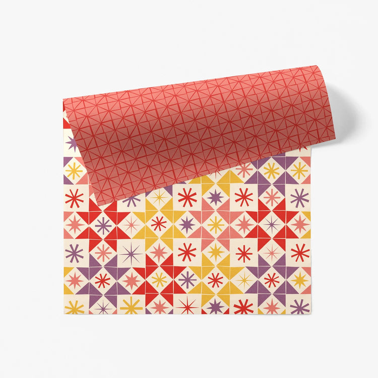 North Star Gift Wrap - 3 Sheet Roll