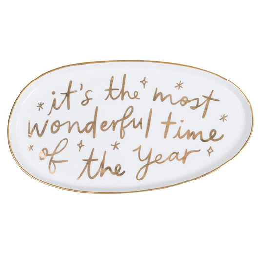 Most Wonderful Time of The Year Ceramic Plate