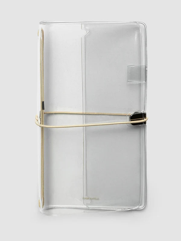 Clear Vinyl Travel Notebook Cover | A5 Slim