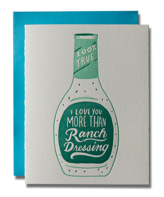 Ranch Dressing Greeting Card