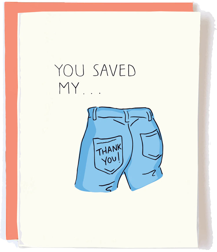 Saved My Thank You Card