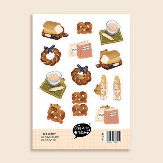 Toad Bakery Sticker Sheet