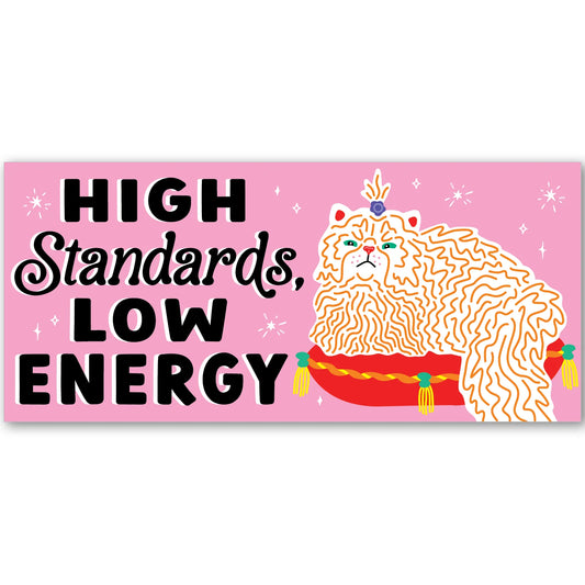 High Standards Mini Bumper Sticker