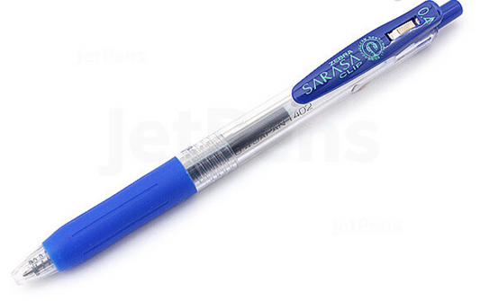 Blue Sarasa Clip Gel Pen