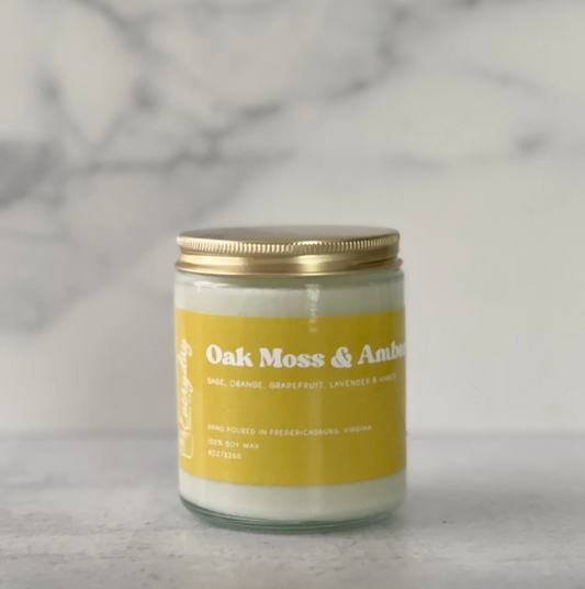 Oak Moss & Amber Soy Candle