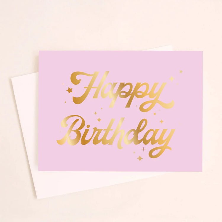 Lavender Happy Birthday Greeting Card