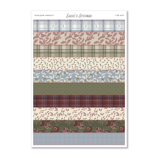 Heirloom Harvest Washi Strips