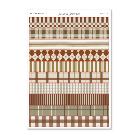 Autumn Aesthetic Washi Strips