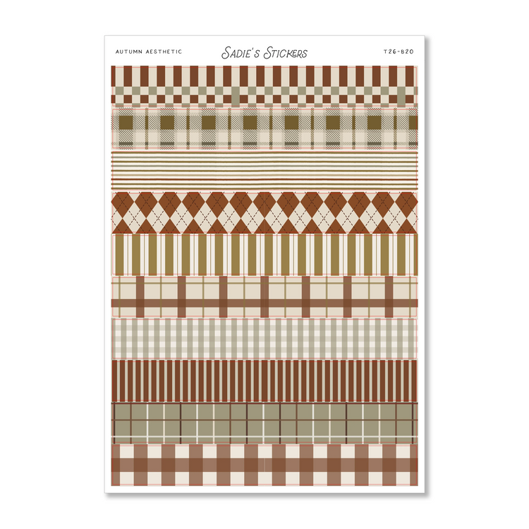 Autumn Aesthetic Washi Strips