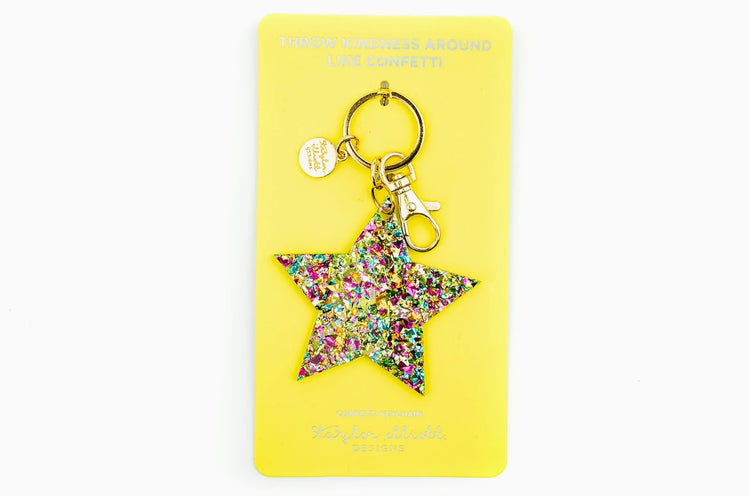 Confetti Start Keychain