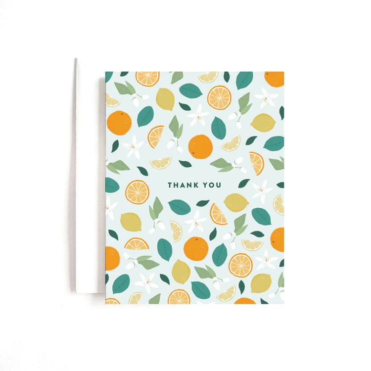 Citrus & Botanicals Thank You Greeting Card