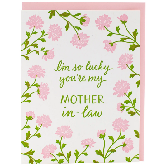 Pink Mums Mother's Day Card