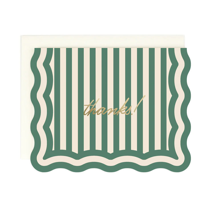 Thanks! Striped Greeting Card