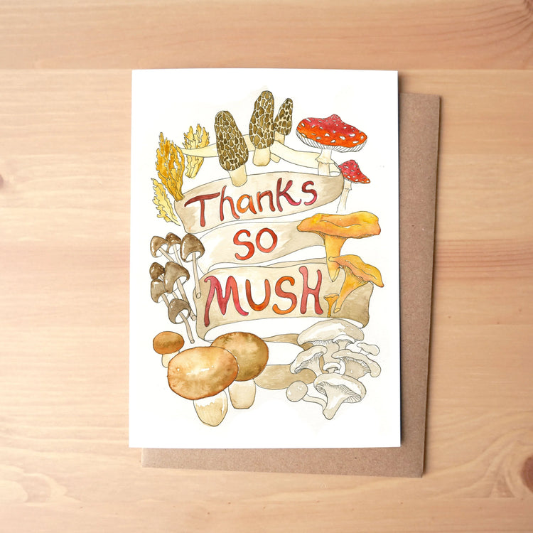 Thanks So Mush Greeting Card