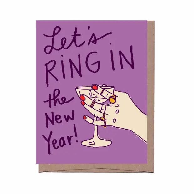 Ring in the New Years Greeting Card