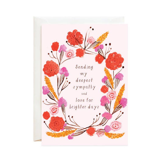 Deepest Sympathy and Brighter Days Card