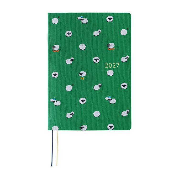 Hobonichi A6 Hon - Bow & Tie: Sheep Sheep Sheep