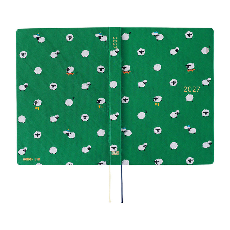 Hobonichi A6 Hon - Bow & Tie: Sheep Sheep Sheep