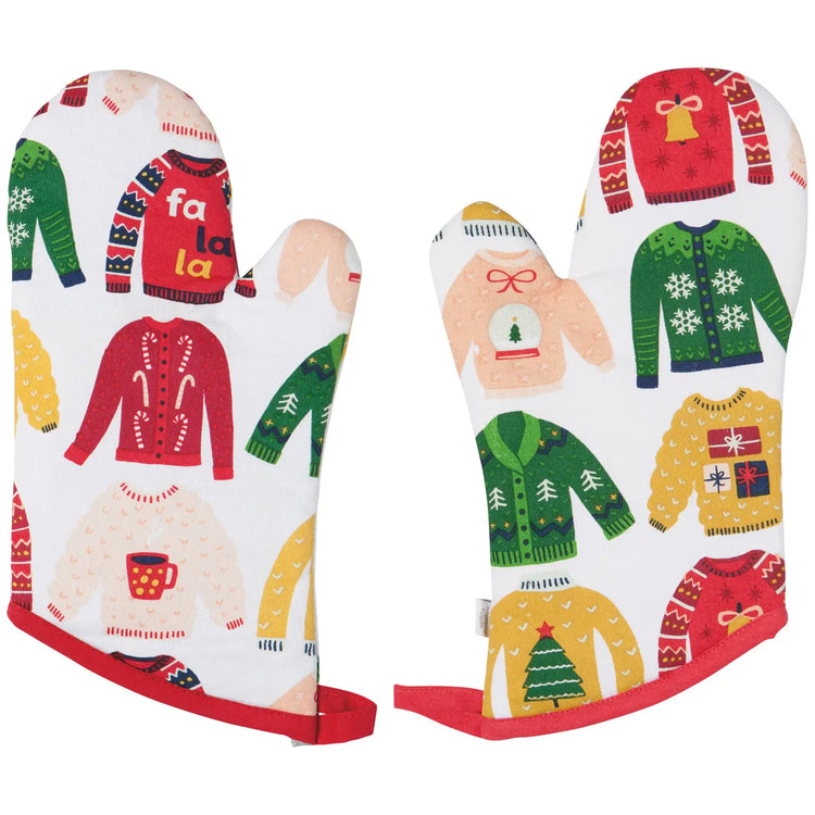 Ugly Christmas Sweater Oven Mitts