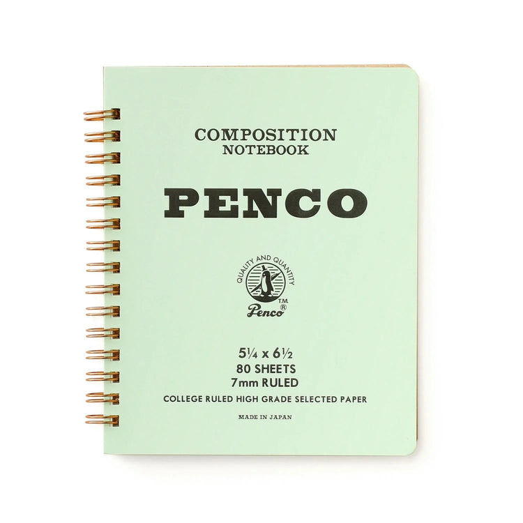 Medium Mint Coil Notebook