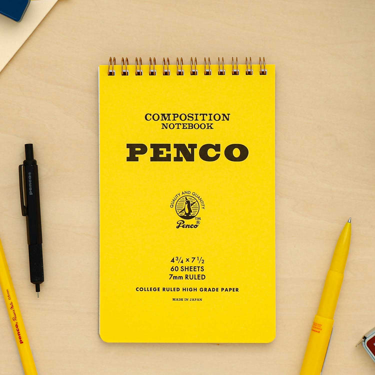 Medium Yellow Coil Notepad