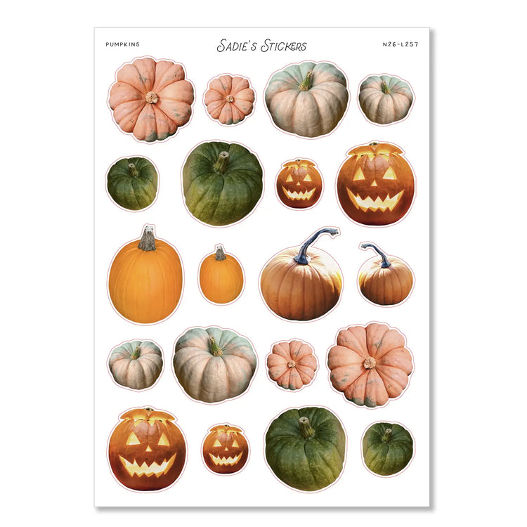 Pumpkins Sticker Sheet