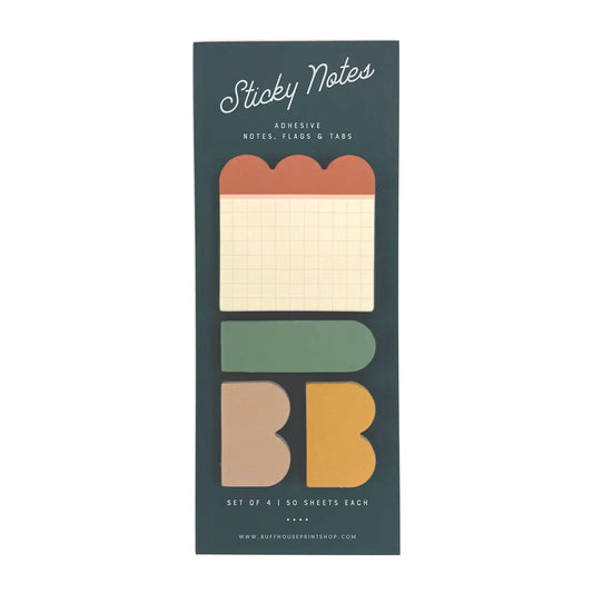 Grid Sticky Note Set - Page Flags and Tabs