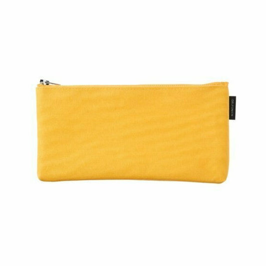 Yellow Flat Pencil Case