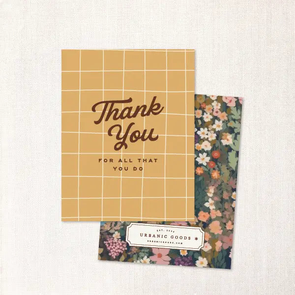Thank You For All You Do Card