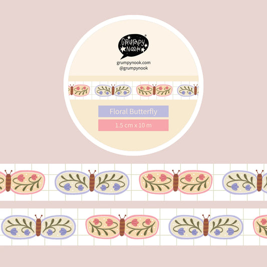 Floral Butterfly Washi Tape