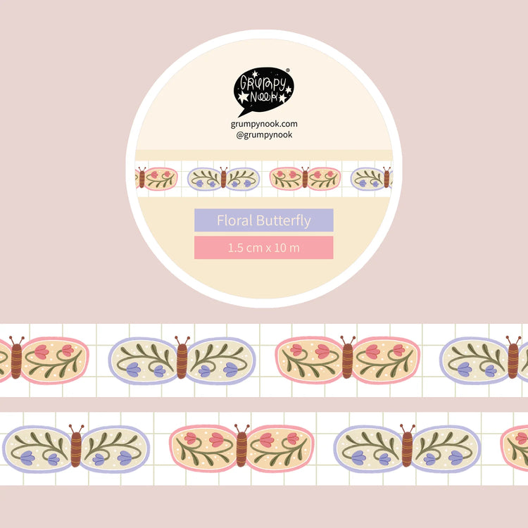 Floral Butterfly Washi Tape