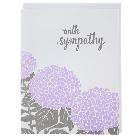 Hydrangea Sympathy Greeting Card