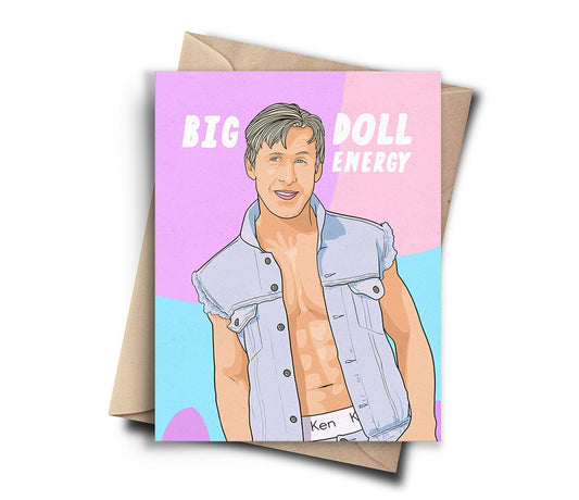 Big Doll Energy Greeting Card