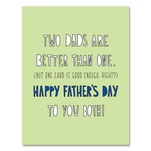 Two Dads Greeting Card