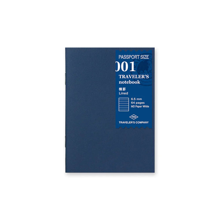 Traveler's Company Passport Size Refill - Lined