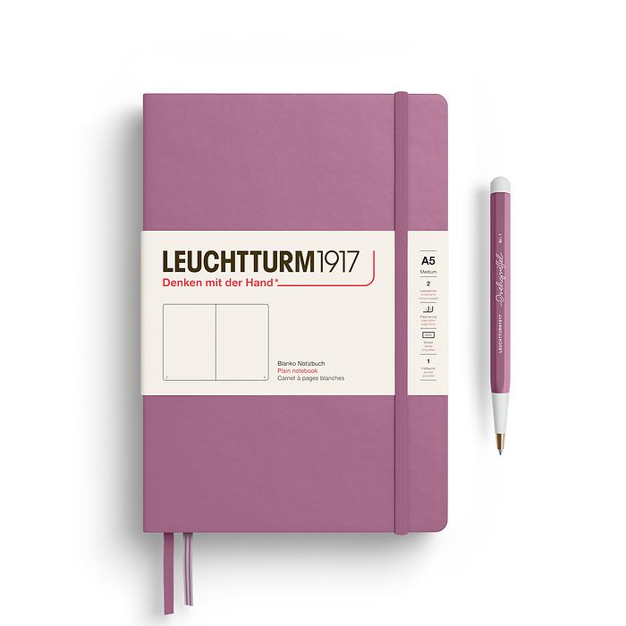 Dusty Rose Medium Hardcover Notebook (A5)