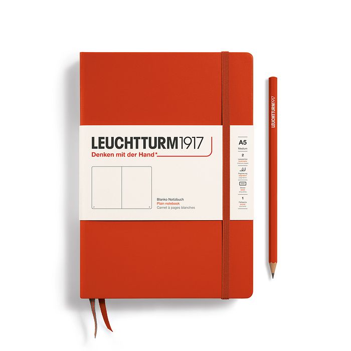 Fox Red Medium Hardcover Notebook (A5)