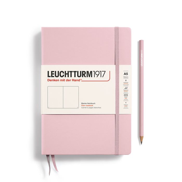 Powder Pink Medium Hardcover Notebook (A5)