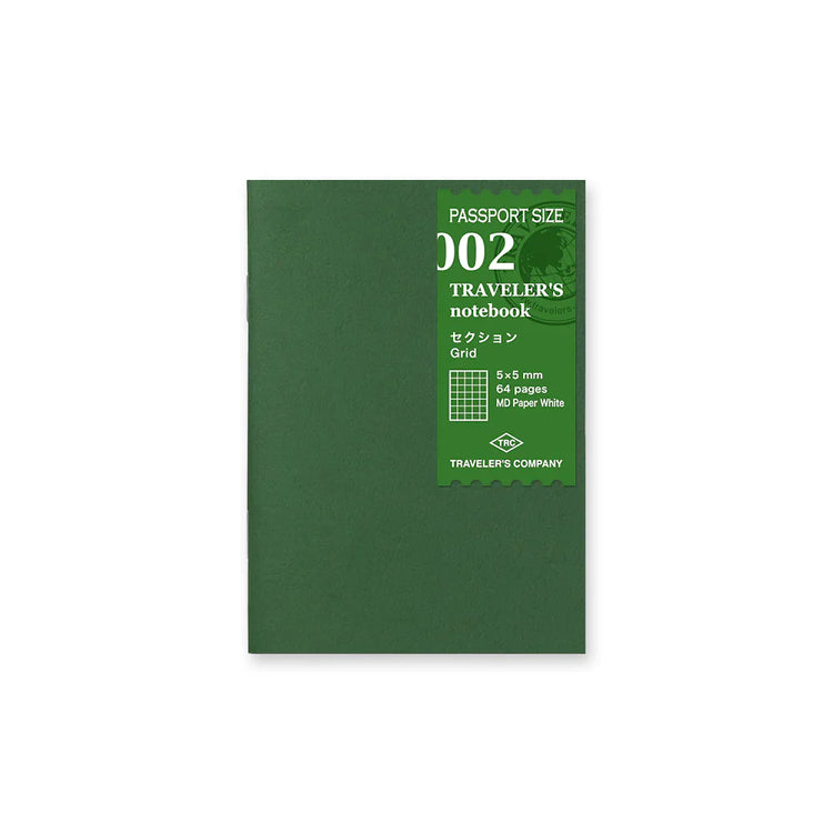 Traveler's Company Passport Size Refill - Grid