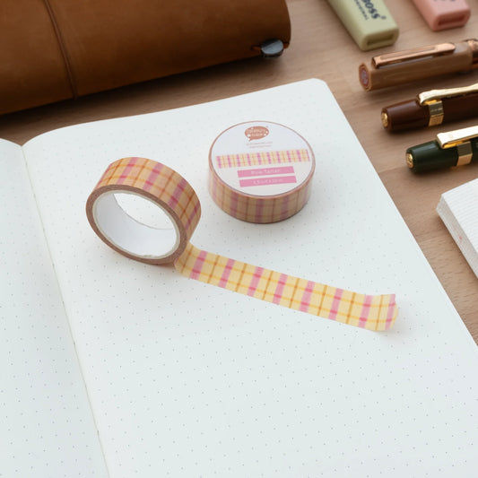 Pink Tartan Washi Tape