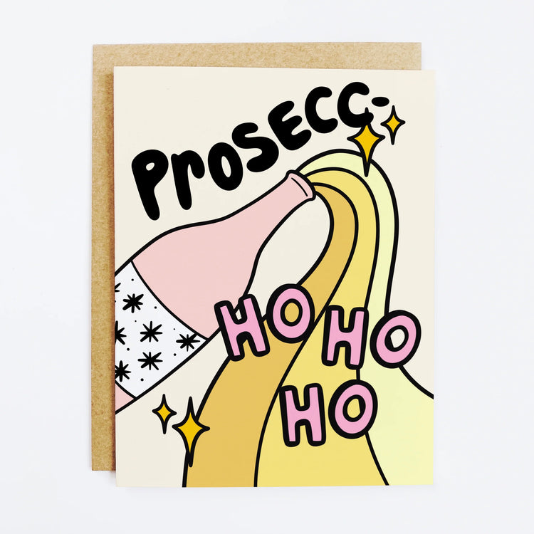 Prosecc-ho Holiday Card