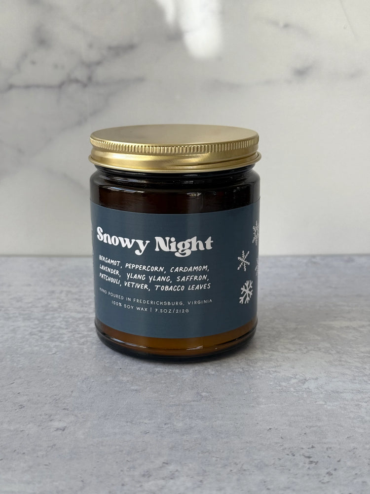 Snowy Night Jar Candle