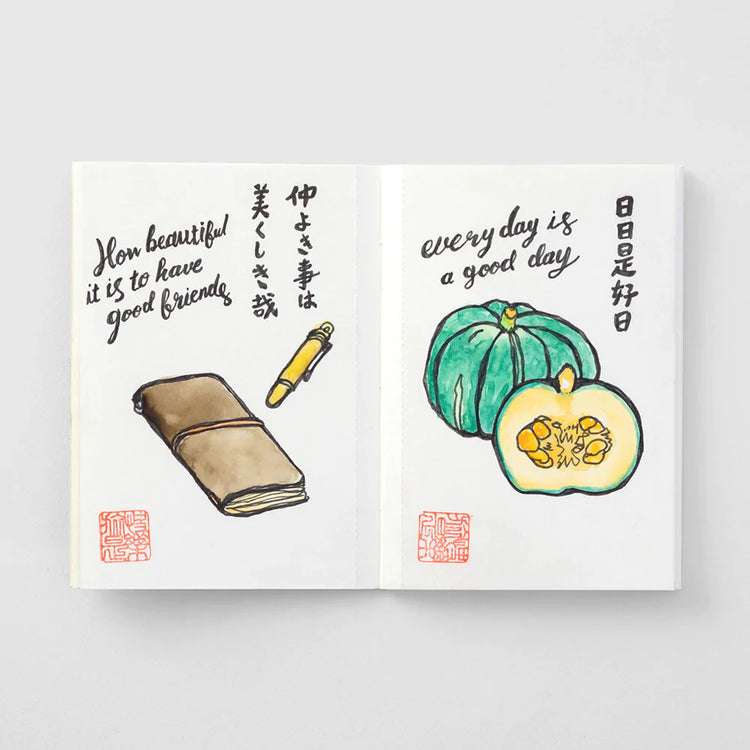 Traveler's Company Passport Size Refill - Watercolor Paper