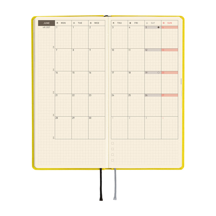 Hobonichi Techo Weeks - Colors: Canaria Yellow