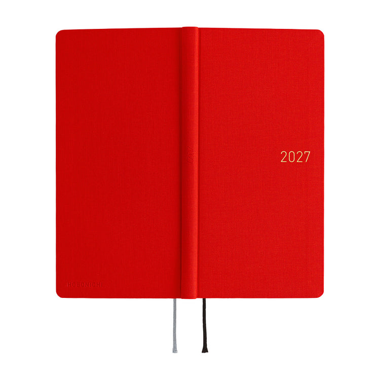 Hobonichi Techo Weeks - Colors: Poppy Red