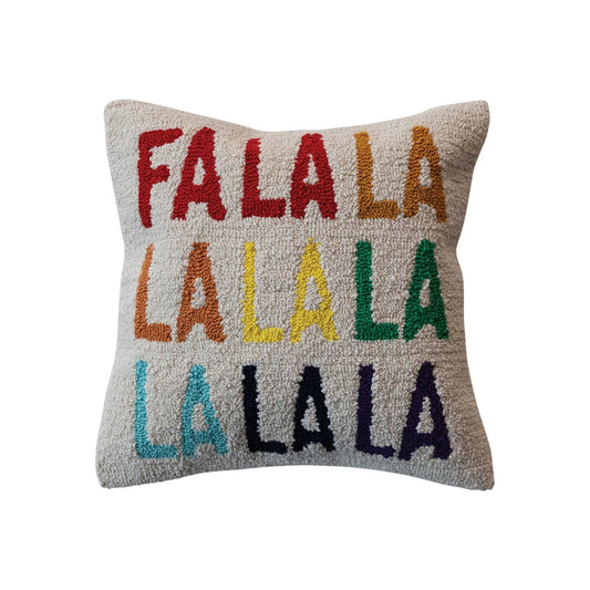 Fa La La Cotton Tufted Pillow