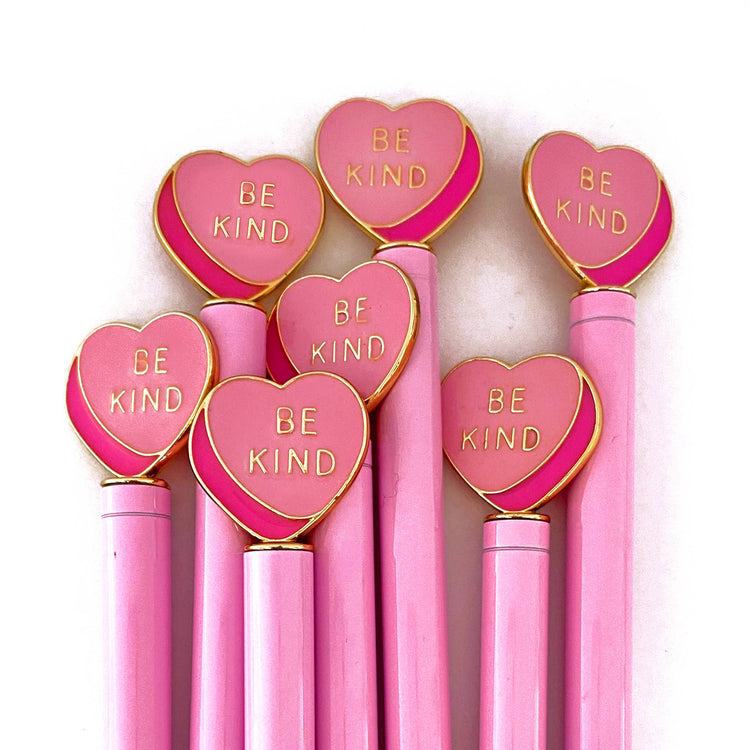 Pink Enamel Heart Pen