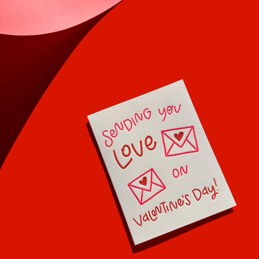 Love Letters Valentine Greeting Card
