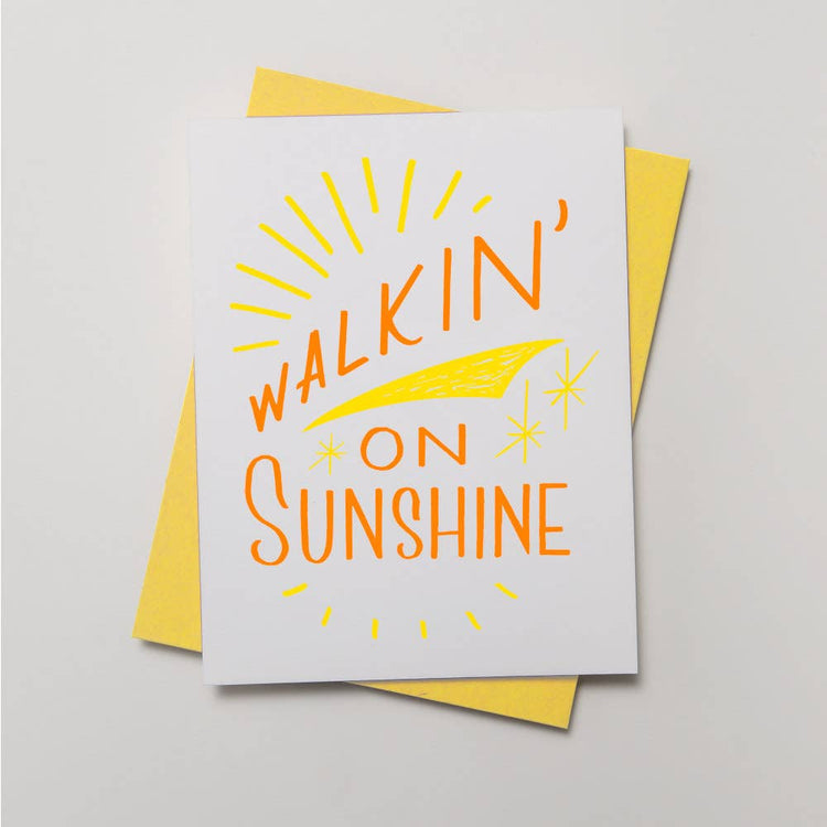 Walkin' On Sunshine Greeting Card