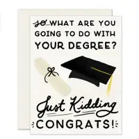 Degree Question Graduation Card
